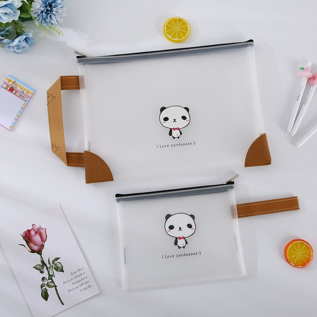 Subject classification file storage student classification large capacity test paper book learning ins Korean style file bag