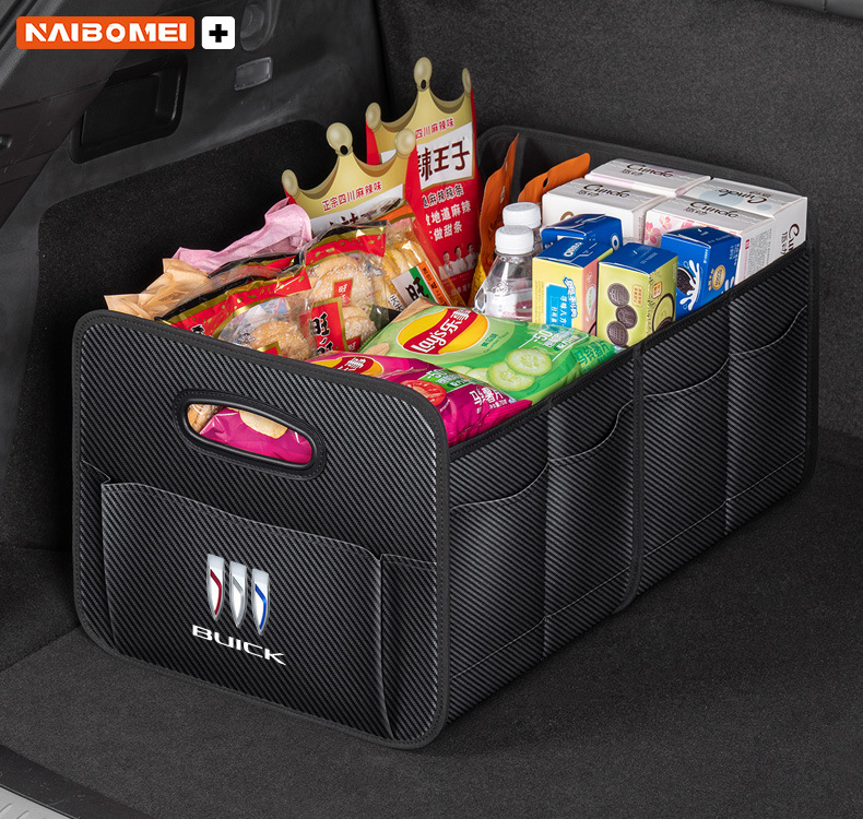 Car Storage Artifact Car Trunk Storage Box Foldableable Storage Box Leather Storage Box Car Interior Supplies
