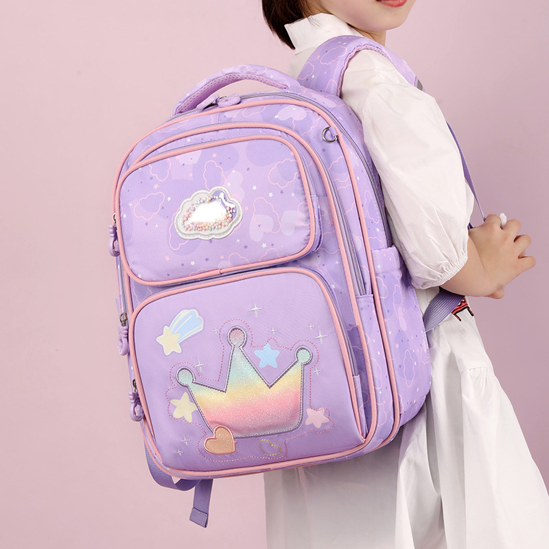 Mochilas escolares para niñas primaria niños grado 1-6 ligera gran capacidad princesa