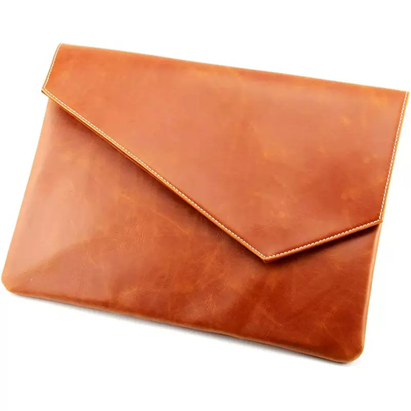 方形PU皮革信封式公文包文件包办公用品收纳包商务通勤男用商务款