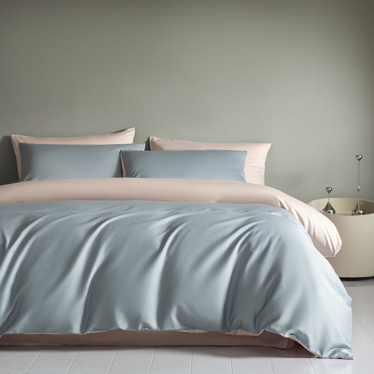 100 piezas de cama de algodón satinado de cuatro piezas sábanas de edredón de algodón de fibra larga de Xinjiang