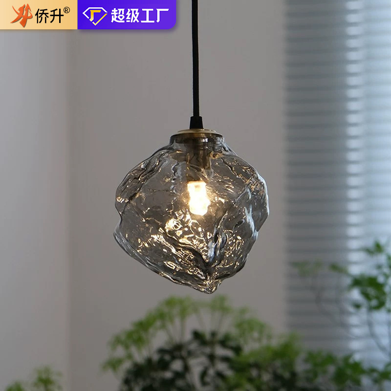 Minimalist Art Ice Cube Restaurant Chandelier Internet-Famous Creative Pendant Light Foyer Simple Lava Bar Bedroom Bedside Lamp
