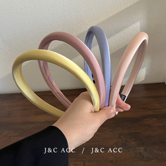 Korean Vintage Slim Creamy Style Headband Sweet and Sophisticated Face-Framing Hair Accessory High Crown Hair Decorator