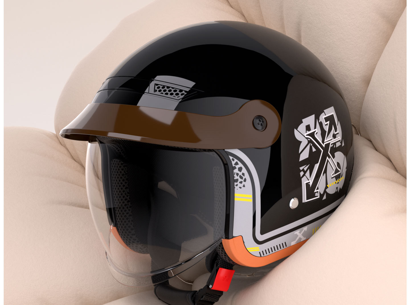 3C Certified Electric Spray-Painted Motorcycle Retractable Lens Safety Fashionable Men's and Women's Popular Anti-Fall Helmet Safety Helmet
