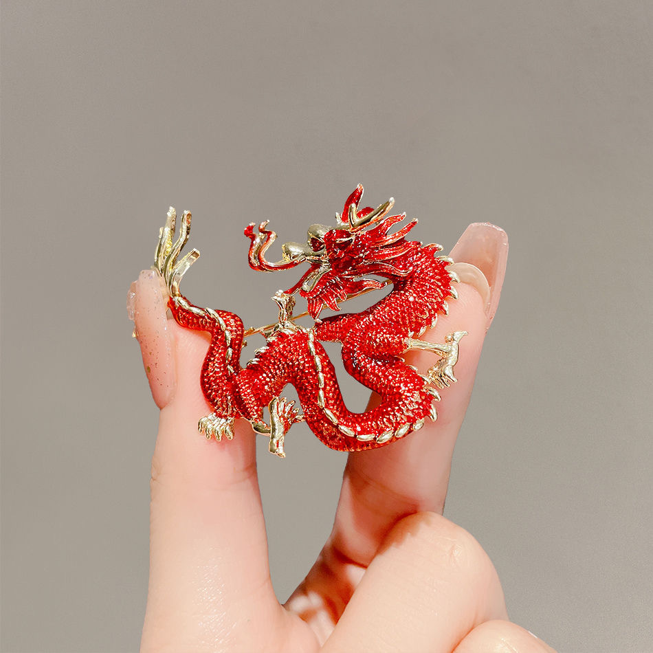 Chinoiserie Animal Artificial Gemstones Alloy Unisex Corsage display picture 2