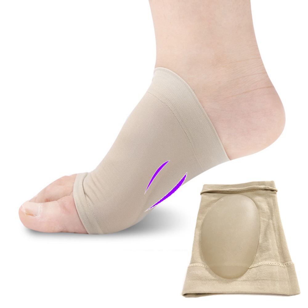 Sebs Flat Foot Pain Relief Arch Support Pads, Arch Support Sock Covers, Comfortable Elastic Arch Support Socks