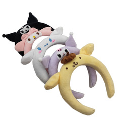 網紅卡通三麗鷗美樂蒂玉桂狗洗臉女發箍毛絨兒童可愛頭飾動物頭箍