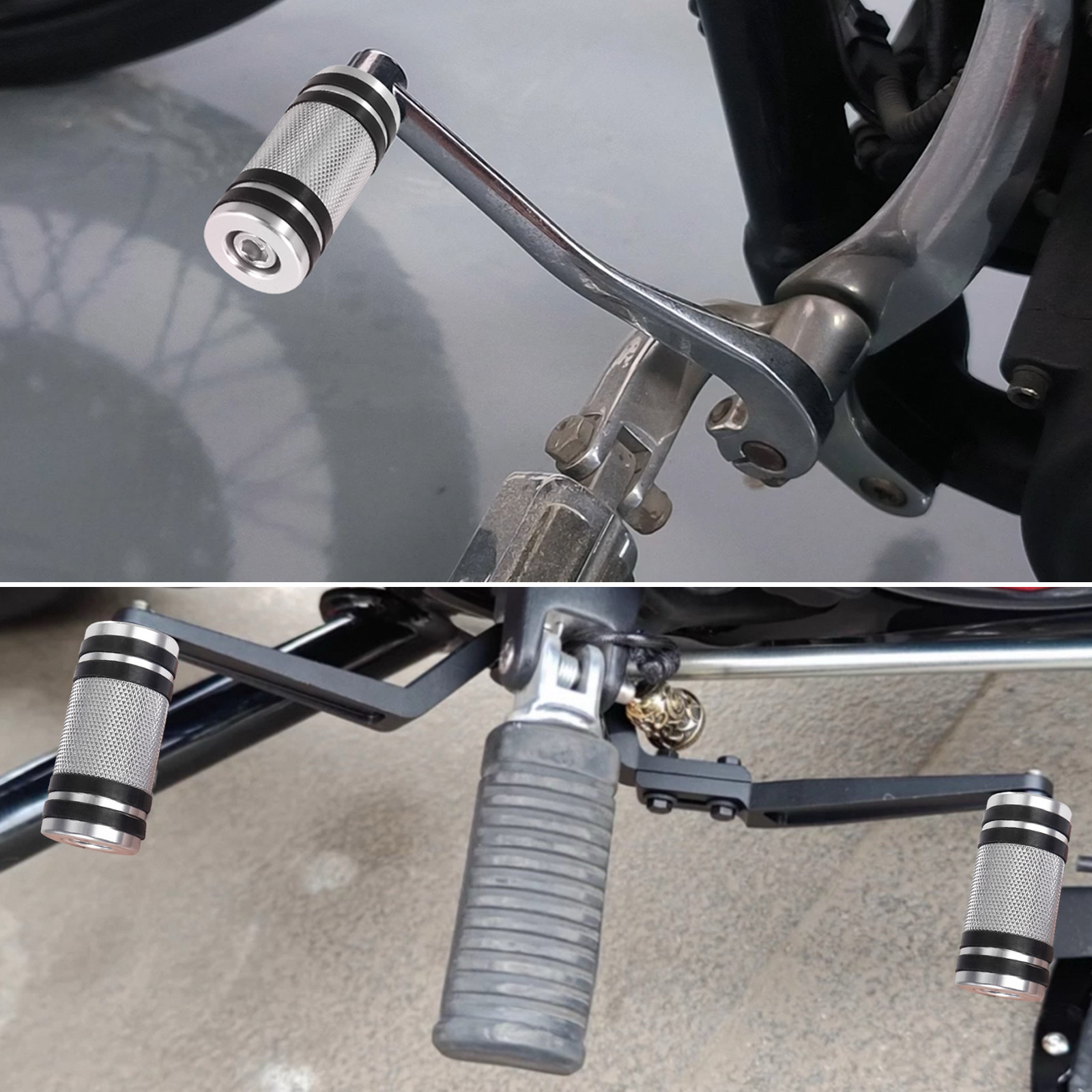 Motorcycle Modification Accessories Black Electroplated Knurled Gear Lever Head Gear Lever Glue Gear Head Embossed Gear Head