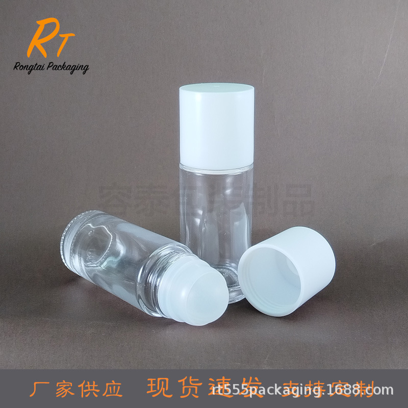 新款现货精油瓶50ml玻璃滚珠瓶按摩钢珠瓶香水走珠瓶精油分装瓶子|undefined