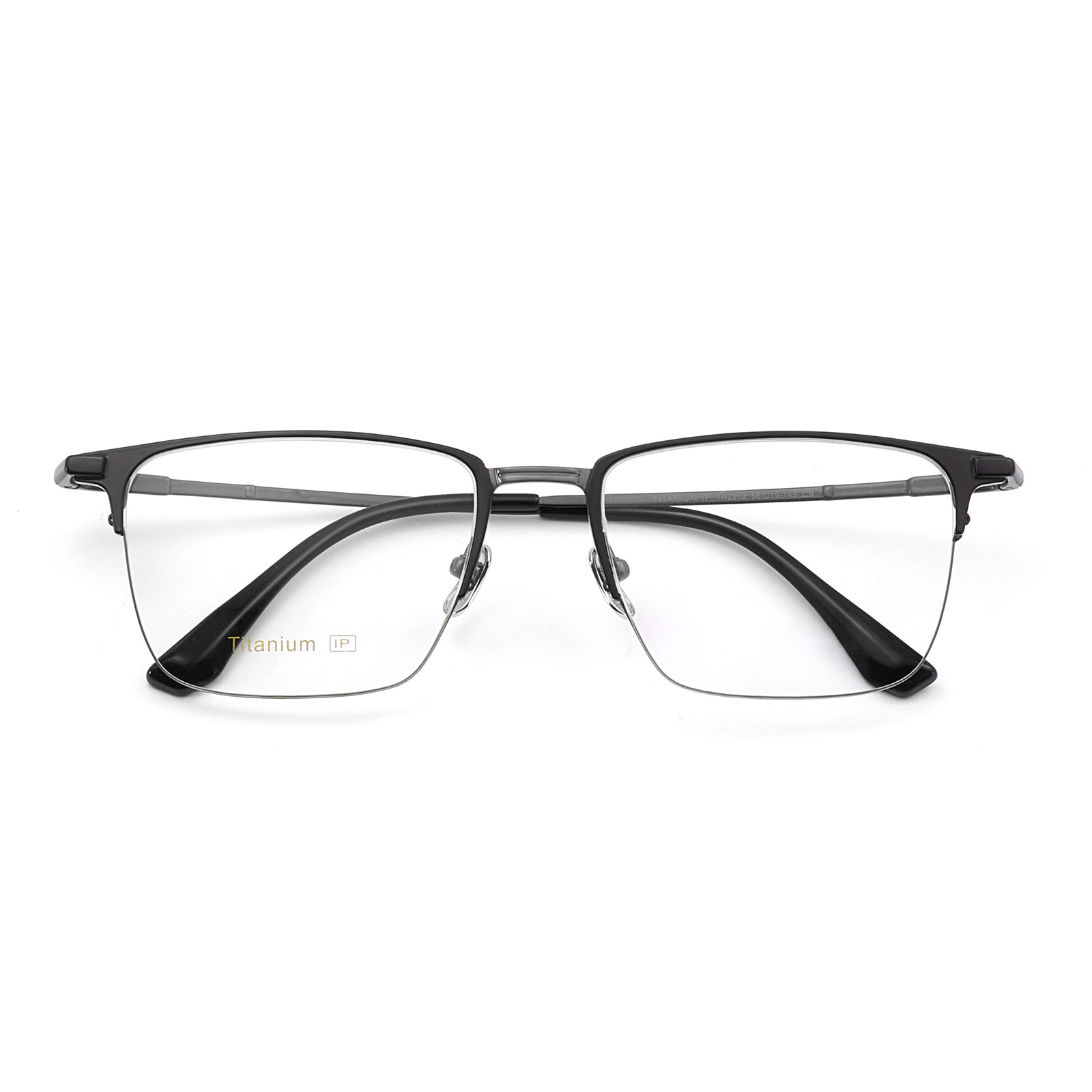 Nuevo ultraligeros hombres de negocios de Cercanías de titanio puro medio marco gafas de Marco swenpu guapo sin clip de la cara gafas Danyang lote