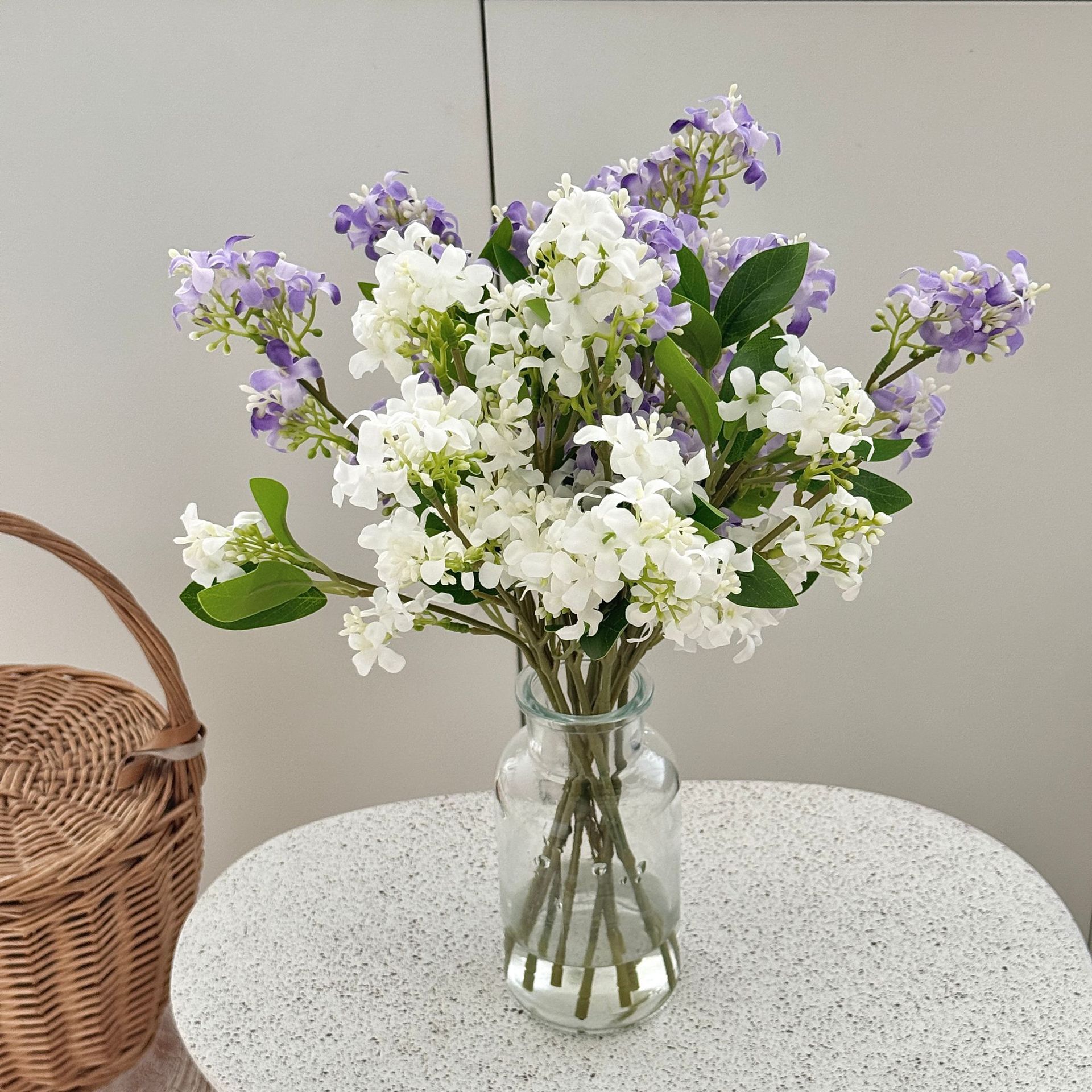 Simulación de miles de flores de osmanthus perfumadas flores falsas decoración de la sala de estar arreglo floral de piso a techo flores de seda accesorios de tiro de mesa de interior