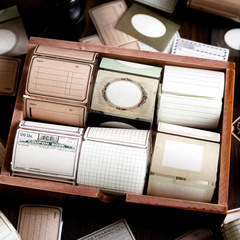 Yanji pet label paper tape narrative chapter series retro simple DIY handbook decoration material recycling stickers