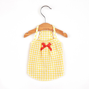 2022 pet clothing new dog clothes Plaid suspender skirt cat clothes bunny clothes in stock wholesale