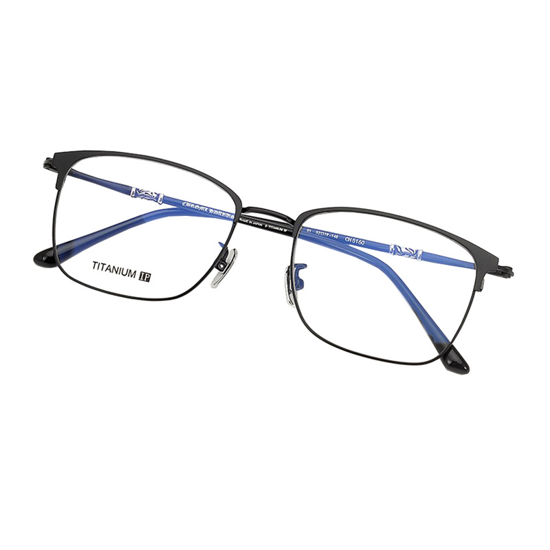 Versatile Minimalist Pure Titanium Eyeglass Men, Artistic Retro Style, Unique Square Frame, Ultra-light Finished Optical Frames Myopia,_voghion.com