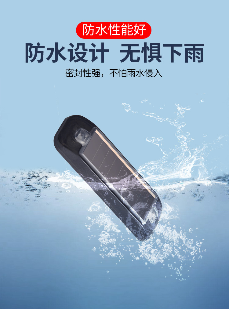 Car Solar Warning Light, In-Car Wiring-Free Modification, Simulated Anti-Theft Universal Sensor Led Decorative Breathing Light