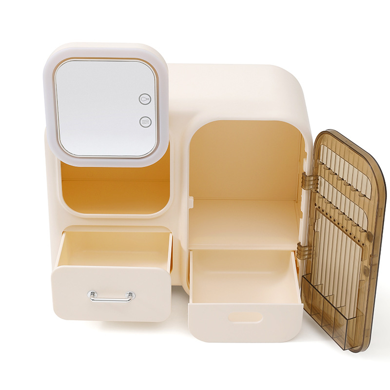 Muchos estilos de caja de almacenamiento de cosméticos transfronterizos ropa de tocador productos para el cuidado de la piel lápiz labial máscara de maquillaje cepillo acabado caja de almacenamiento