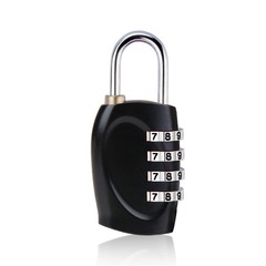 Card holder made of zinc alloy metal mini anti-theft luggage bag lock, gym locker small padlock