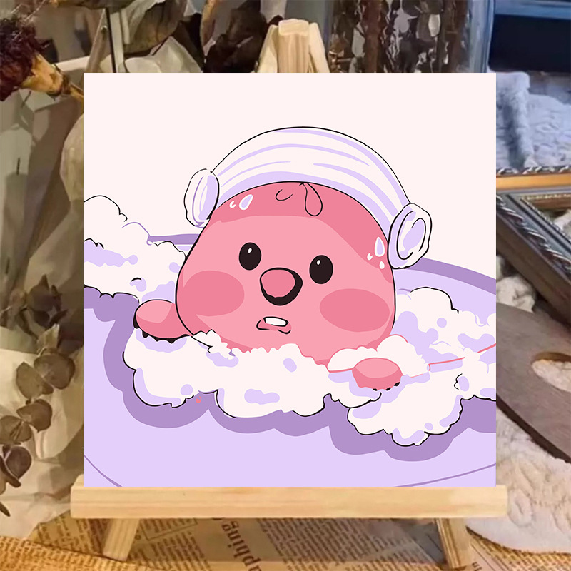 Pintura al óleo digital animal 20 * 20 dibujos animados pintados a mano para curar la pintura pintada a mano pintada al por mayor pintada a mano image 27