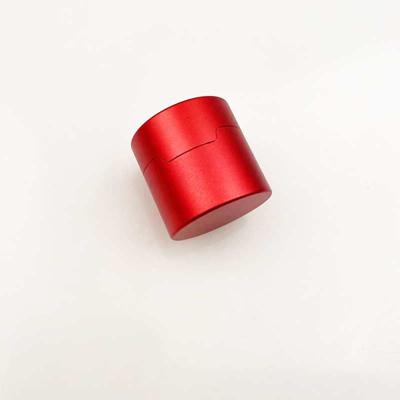 Billar suministros Cue cuero cabeza redonda de chocolate en polvo de chocolate octogonal en polvo Universal caja de chocolate redonda