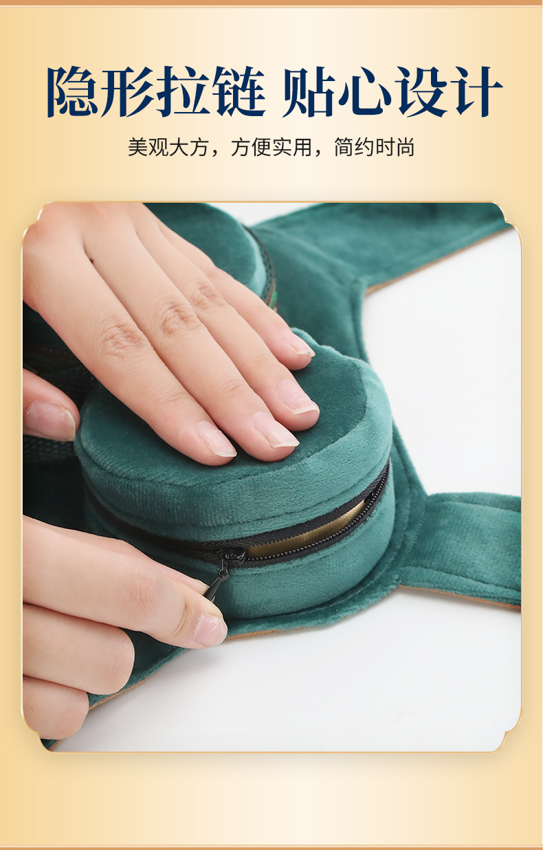 Portable Copper Moxibustion Box with Cloth Bag for Home Warm Compress on Abdomen and Body quality and texture