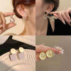 Advanced universal trend earrings from pearl, simple and elegant design, high-quality style, bright catchy style