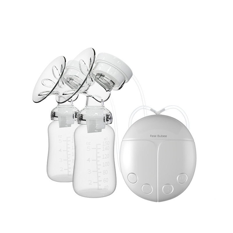 Bomba de pecho eléctrica leche materna bomba de mama bilateral succión gran mudo máquina de ordeño masaje automático posparto bomba de pecho portátil