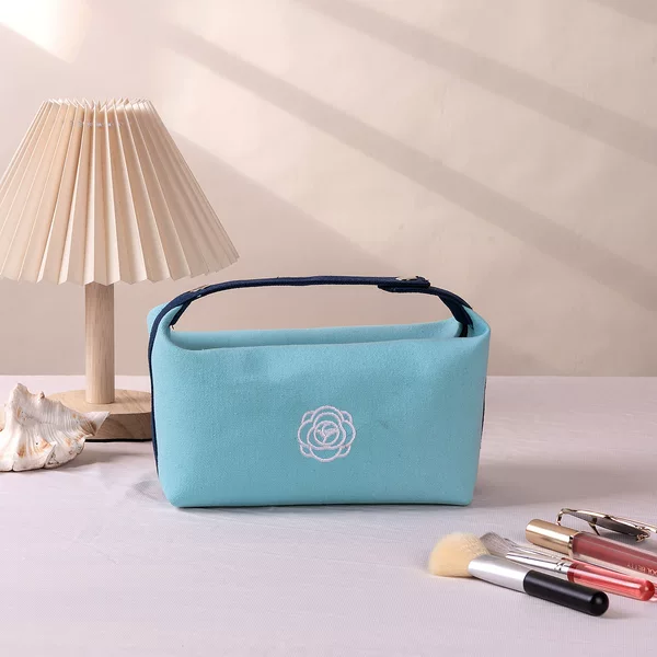 Travel Satchel 25-Year Bag Camellia Satchel Cosmetic Bag New High-End Cosmetics Lipstick Key Storage Bag