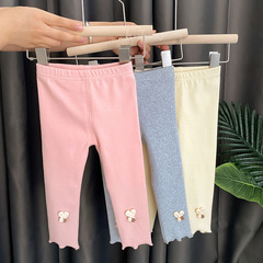 中小童裝2022新款女童打底褲嬰兒洋氣褲子兒童女寶寶長褲春秋0016