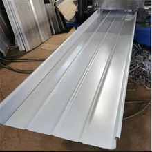 屋顶65-430型铝镁锰合金屋面板PVDF氟碳漆银色直立锁边铝镁锰瓦