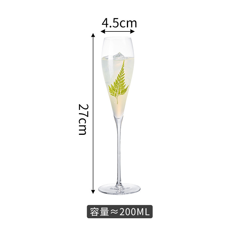 Vaso de champagne francés Vaso de champagne espumoso Vaso de champagne creativo Vaso de vidrio Vaso de vidrio Vaso de vidrio Vaso de vidrio