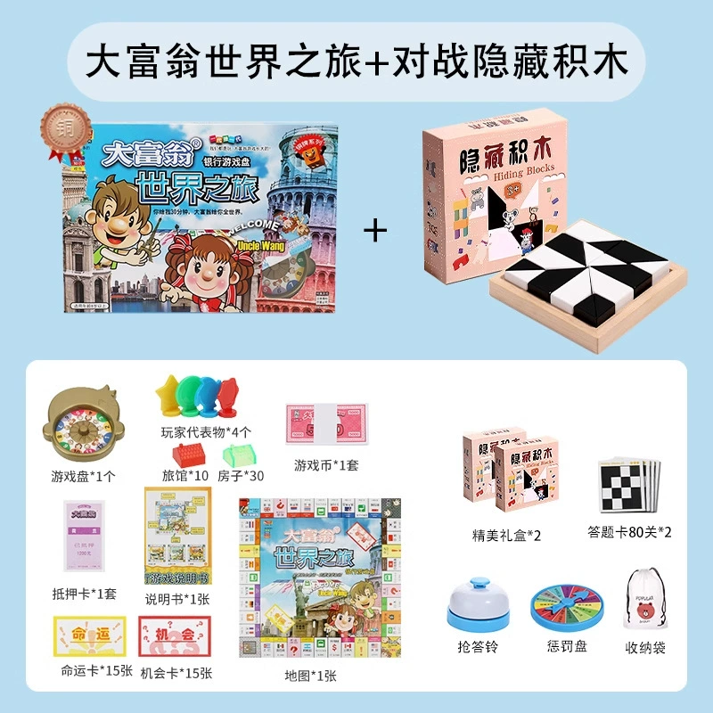 Monopoly, World tour, Journey to China, медный игрушка, настольная игра, оптовая