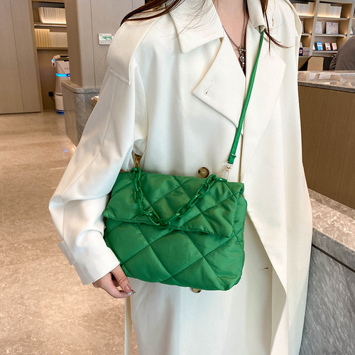 Urban Simple  New Fashion Bag Women's Diamond Shoulder Tote Bag Western Style Large Capacity Handbag Bags