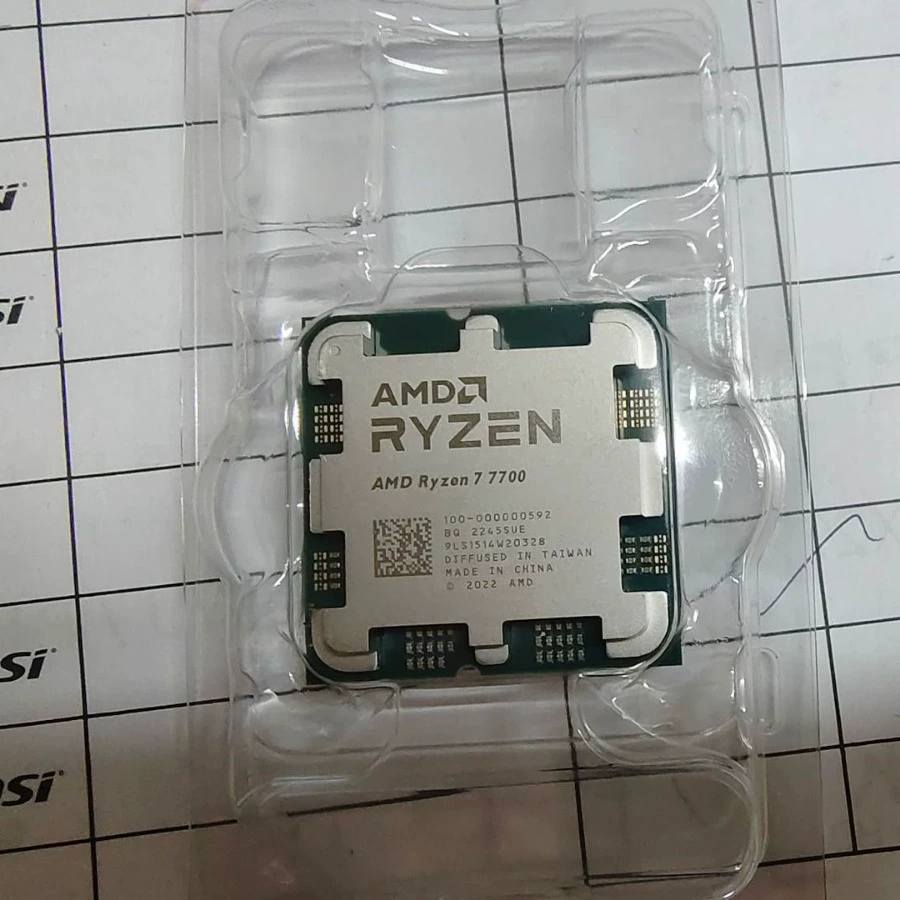 AMD Ryzen 77700 Сандон восемь ядер шестнадцать линий AM5 PRC CPU