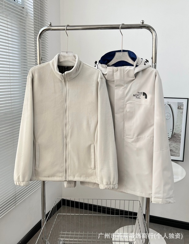 潮牌鸟家春秋冲锋衣双件套夹克防水防风三合一登山服外套|undefined