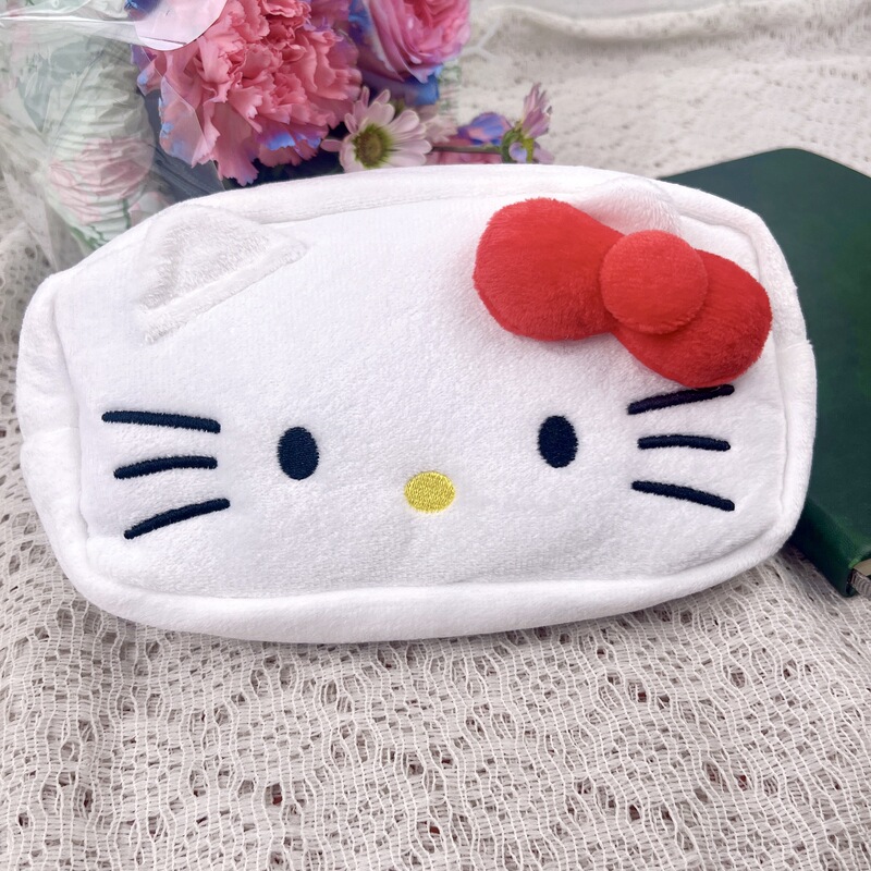 Japanese-Style Cartoon Cat Pencil Case, Large Capacity, Fluffy Pencil Box, Simple and Cute Pencil Case for Female Students Japanese-Style Cartoon Cat Pencil Case, Large Capacity, Fluffy Pencil Box, Simple and Cute Pencil Case for Female Students