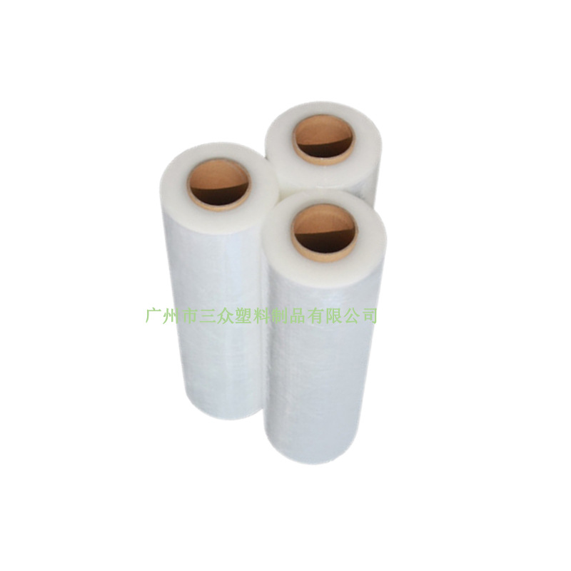 Centro de logística de tabaco personalizado clasificación membrana tabaco PE transporte expreso película retráctil alta transparente película de embalaje exterior