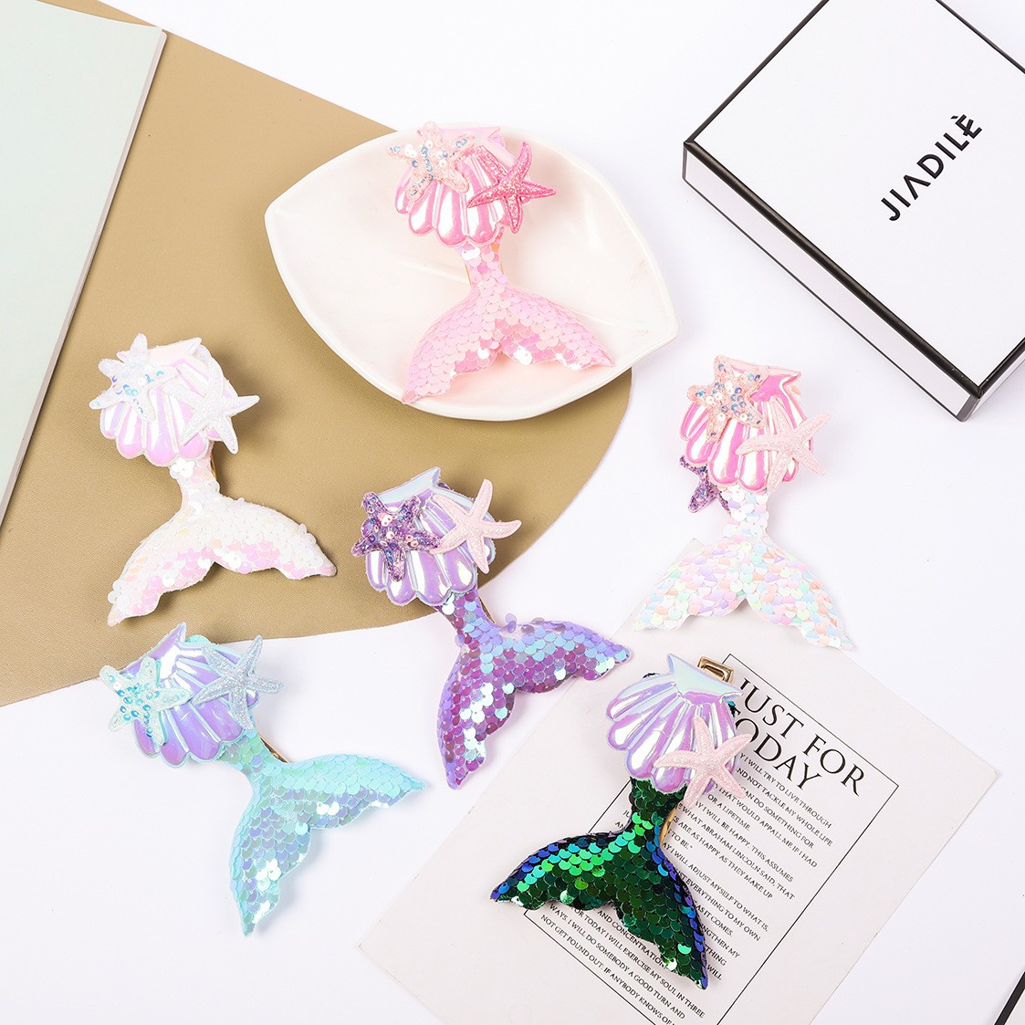 Manufacturer Supplies Korean Style Creative Hairpins, Mermaid Hairpins, Cartoon Small Gifts, Wholesale Girls' Trendy Accessories
