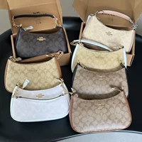 Новая трансграничная женская сумка Coach teri, классическая сумка для пресбиопии подмышками, модная сумка через плечо, сумка для маджонга