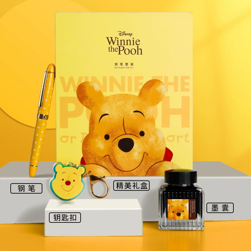 Ручка в подарочной коробке Disney, каллиграфическая для младших школьников, канцелярия, премиальный набор, подарок на день рождения