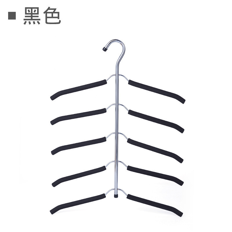 5層発泡管ワンピースハンガー多層発泡綿服掛け収納棚回転式ハンガー家庭用洋服店卸売り|undefined