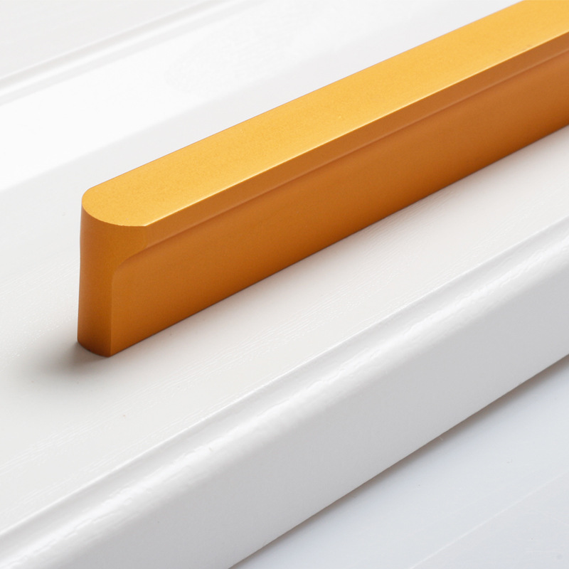 Modern minimalist aluminum alloy two-sided rounded handle cabinet wardrobe bedside cabinet drawer furniture hardware handles