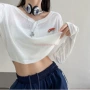 夏季长袖薄款宽松t恤