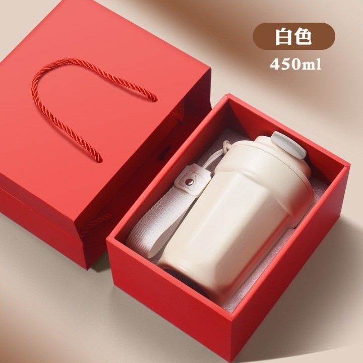 Taza de café de ocho ángulos, taza de agua de regalo, taza portátil de alto valor, taza de acero inoxidable simple nueva