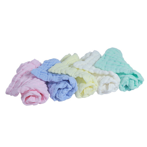 Baby bibs pure cotton mother and baby products 6-layer gauze towels children's bibs non-fluorescent face towels wholesale