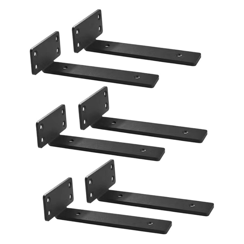 Simple Wooden Iron Bracket, European Wall Hanging Bracket Wall Wooden Storage Rack Heavy Thickened Bracket