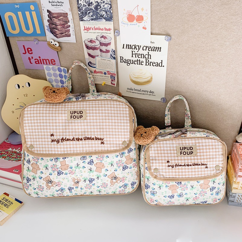 Mochila de dibujos animados japoneses para niños y niñas, dulces pequeñas flores, mochila para padres e hijos, mochila para niños de gran capacidad.
