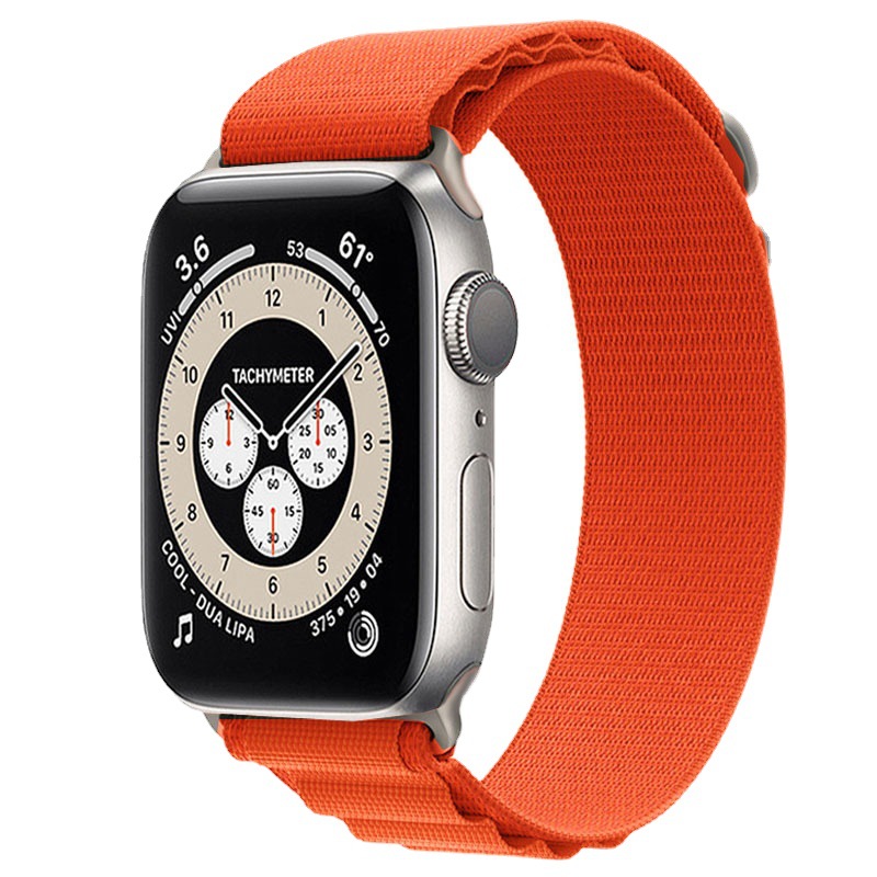 Suitable for iwatch Ultra Series 6 7 8 9 Watch Series 49mm High Mountain Nylon Loop G-shaped Buckle 44/45mm Watch Strap Accessories_voghion.com