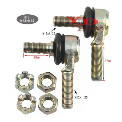 Atv Beach Car Kart 125-250 Accessories Pull Rod Ball Head M10Xm12 Steering Knuckle Rocker Arm Ball Head (Sükan sisteminin digər hissələri) - m12x12-positive-and-negative-tooth-ball-head