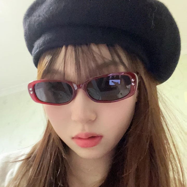 Nuevas gafas de sol de todo fósforo de moda rectangular retro transfronterizas para hombres y mujeres