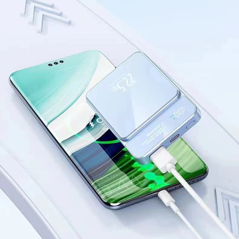 Pantalla digital inteligente 15W Lightning magnet de carga directa mini teléfono móvil cargador tesoro al aire libre fabricantes de energía portátil